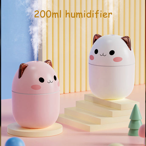 Air Humidifier Cute Cat Ultra-Silent USB Office Household Bedroom Car