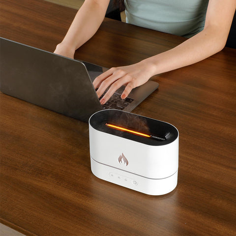 Siming Flame Aromatherapy Machine Home Bedroom Silent Atmosphere Light