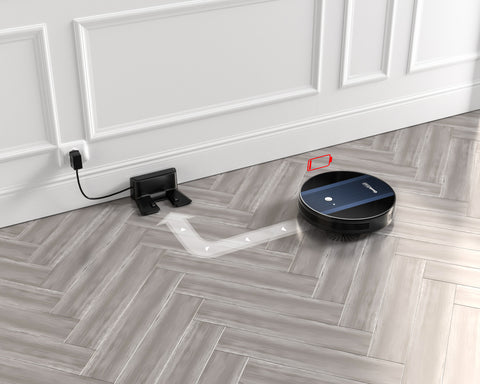 Geek Smart Robot Vacuum Cleaner G6 Plus, Ultra-Thin, 1800Pa Strong Suction, Automatic Self-Charging, Wi-Fi