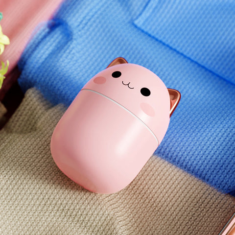 Air Humidifier Cute Cat Ultra-Silent USB Office Household Bedroom Car