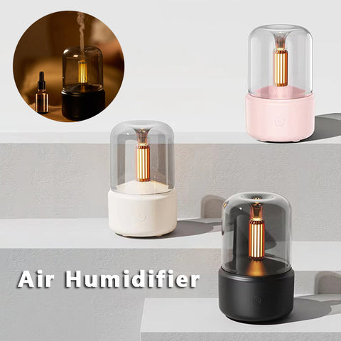 Atmosphere Light Humidifier Candlelight Aroma Diffuser Portable 120ml Electric USB Air Humidifier Cool Mist Maker