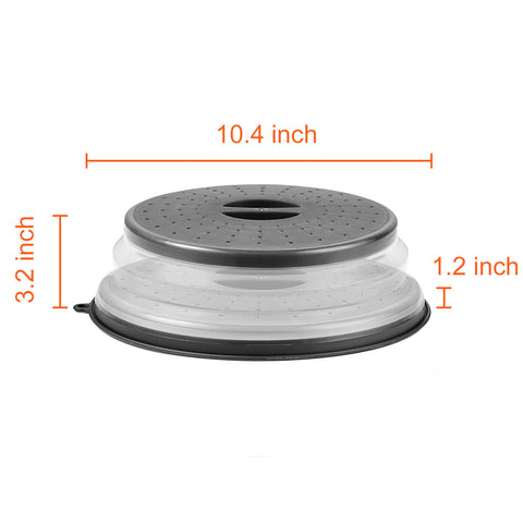 VEVOR 2PCS Microwave Splatter Covers 10.4Collapsible Microwave