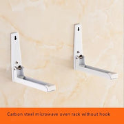 Microwave oven rack wall-mounted bracket