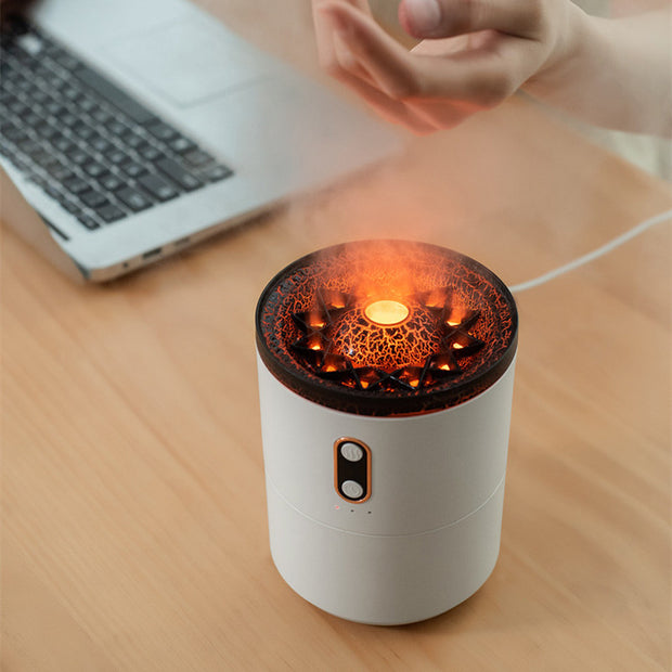 Volcanic Flame Aroma Essential Oil Diffuser USB Portable Jellyfish Air