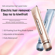 2 In 1 Hair Removal Epilator USB Rechargeable Trimmer Women Body