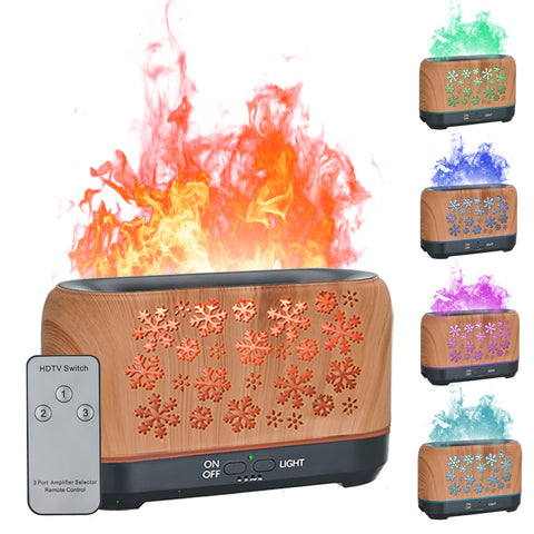 Christmas Snowflake Pattern Humidifier Household Colorful Aromatherapy