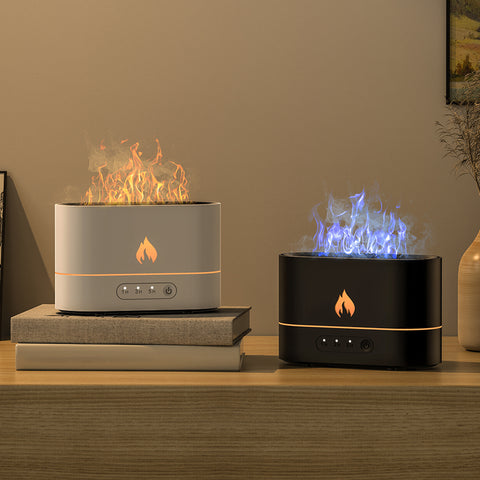 Siming Flame Aromatherapy Machine Home Bedroom Silent Atmosphere Light