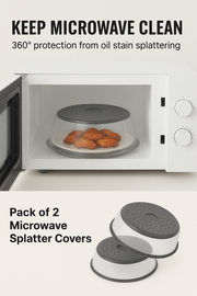 VEVOR 2PCS Microwave Splatter Covers 10.4Collapsible Microwave