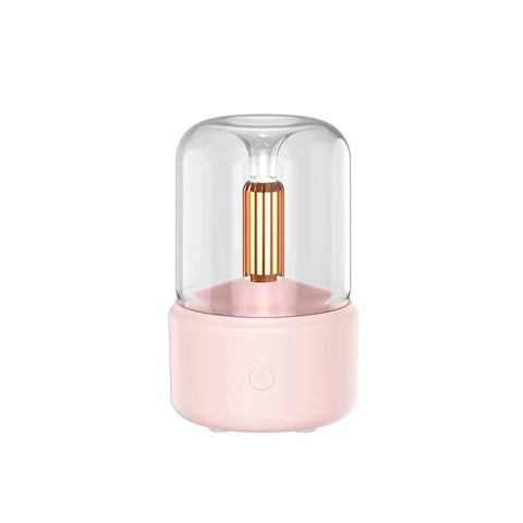 Atmosphere Light Humidifier Candlelight Aroma Diffuser Portable 120ml Electric USB Air Humidifier Cool Mist Maker