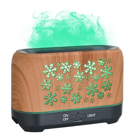 Christmas Snowflake Pattern Humidifier Household Colorful Aromatherapy