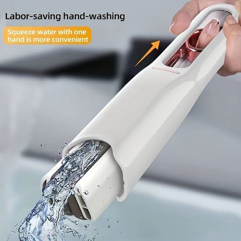 New Portable Self-NSqueeze Mini Mop, Lazy Hand Wash-Free Strong Absorbent Mop Multifunction Portable Squeeze