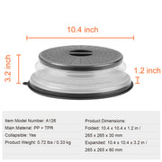 VEVOR 2PCS Microwave Splatter Covers 10.4Collapsible Microwave