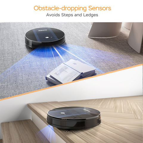 Geek Smart Robot Vacuum Cleaner G6 Plus, Ultra-Thin, 1800Pa Strong Suction, Automatic Self-Charging, Wi-Fi
